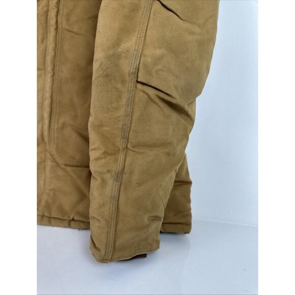 Vintage Carhartt Coat Brown Duck Canvas Tan 42 Tall CQ196 - Picture 3 of 16